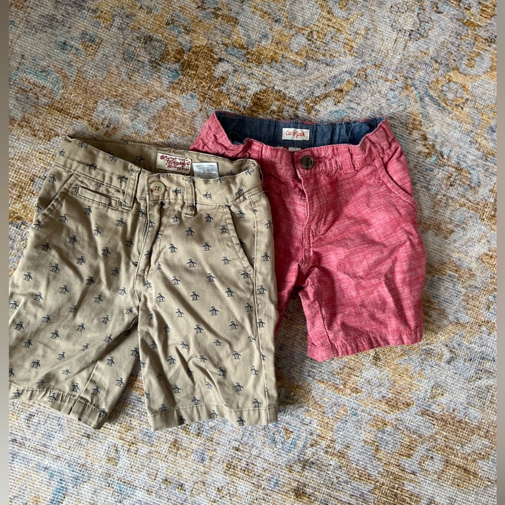 Adorable Preppy Penguin shorts for boys (free cat and Ajack shirt incl.!)